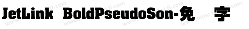 JetLink BoldPseudoSon字体转换